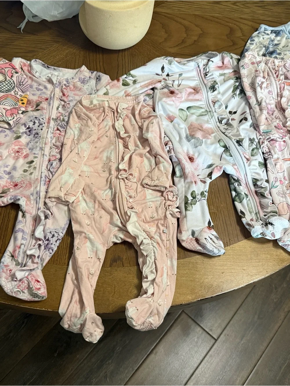 0-3 caden lane baby pajamas 6pc